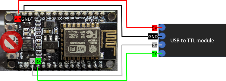 TTL to USB for ESP8266